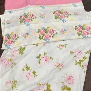 Vintage Pink Rose Fitted Sheet Set